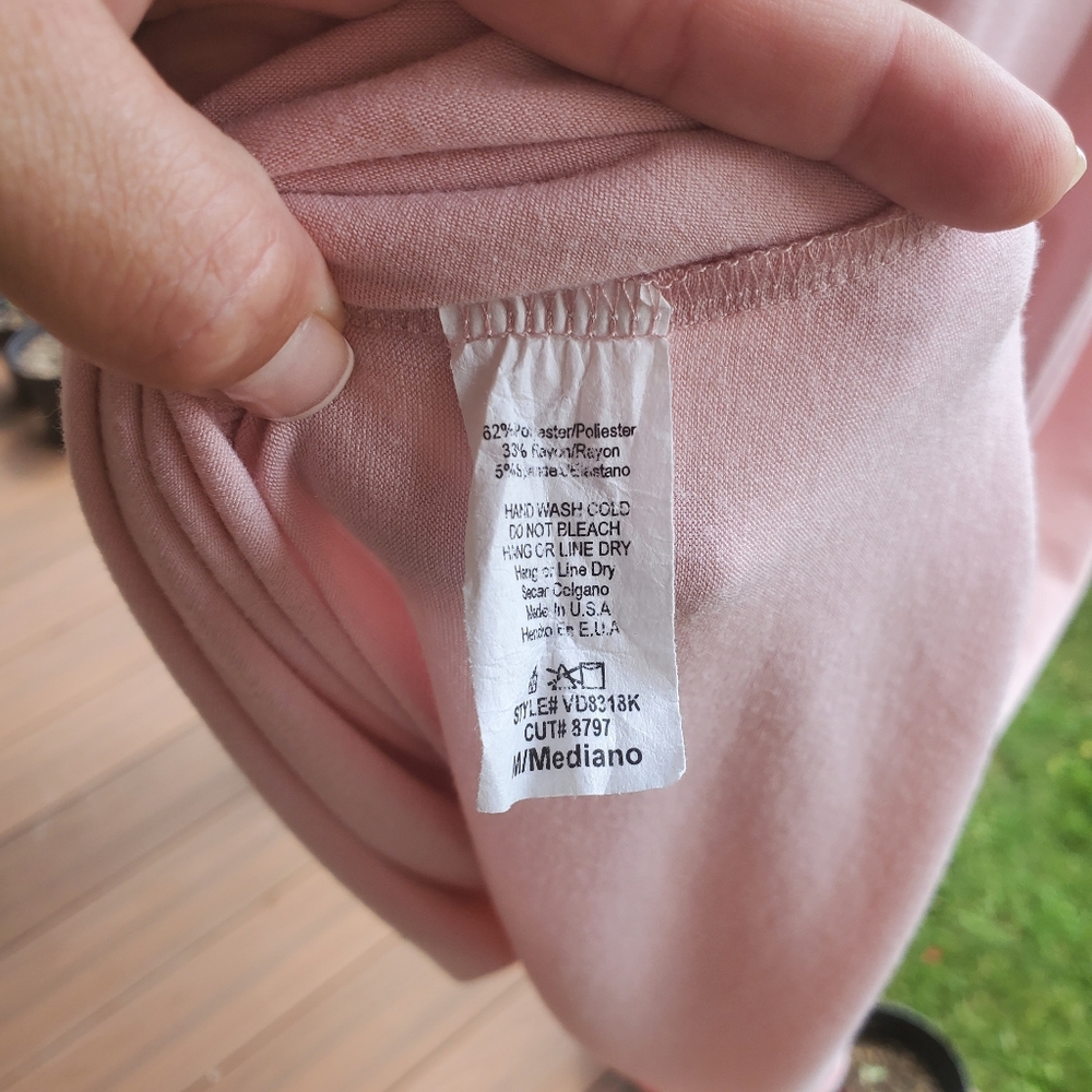 Pinkblush Ruffle Off Shoulder Maternity Maxi Dress Pastel Pink Stretch Pregnancy - Picture 9 of 14
